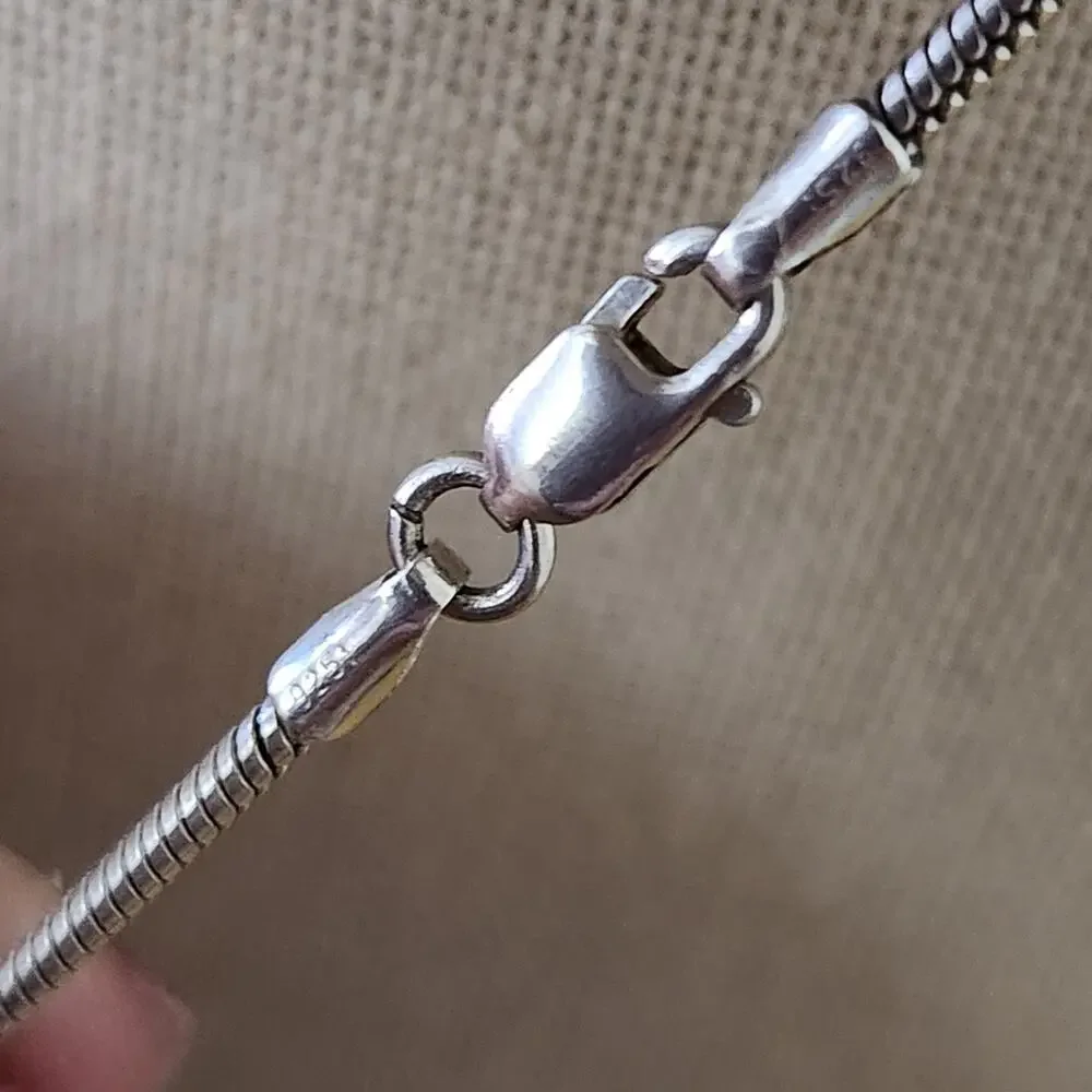 Vintage Sterling Silver Colorful DRAGONFLY Pendant Brooch with 18" Chain - Picture 8 of 10